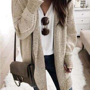 Beige Knit Women's Sweater